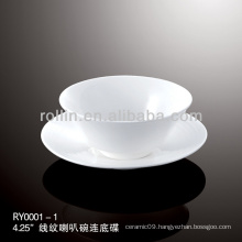 healthy special durable white porcelain chinese tea cup set